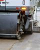 Street Sweeper car is cleaning machine in the municipal car for cleaning and brush roads sidewalks